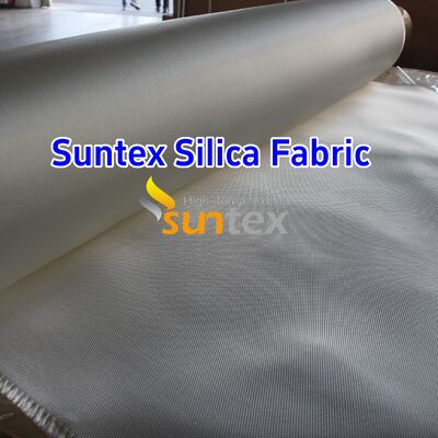 Silica Fiberglass Cloth with 1000℃ Temperature Resistance 18 oz/sqy Unit Weight and Crowfoot Pattern for High Temperature Applications