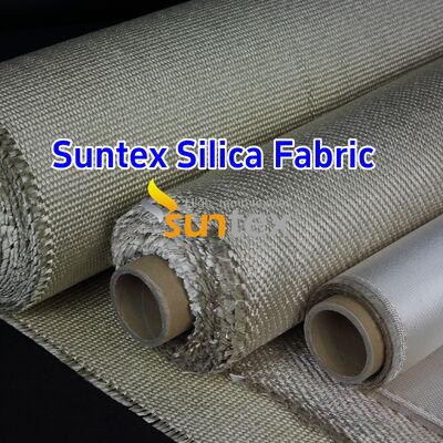1700°C Verzachtingspunt Silica Doek 96% SiO2 Hoge Temperatuur Brandwerend Doek voor Lasdeken Verwijderbare Isolatiejas Ruimtevaart Nucleaire Industrie
