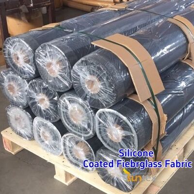 Waterdicht en branddicht met siliconen gecoate glasvezelstof met hoge temperatuurbestendigheid voor industriële toepassingen