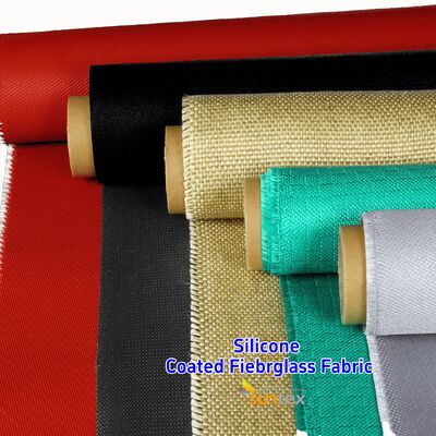 Hoogtemperatuurbestendige, brandwerende, anti-troeiende, met siliconen gecoate glasvezelstof voor industriële toepassingen