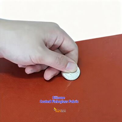 High Temperature Resistant Fireproof Anti-tear Silicone Coated Fiberglass Fabric for Industrial Use