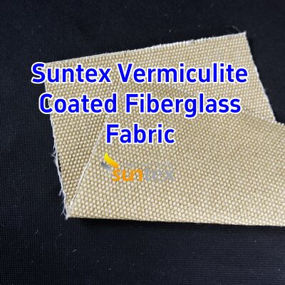 750℃ Temperature Resistance Vermiculite Coated Silica Fabric with 1070gsm Heavy Weight and Excellent Abrasion Resistance