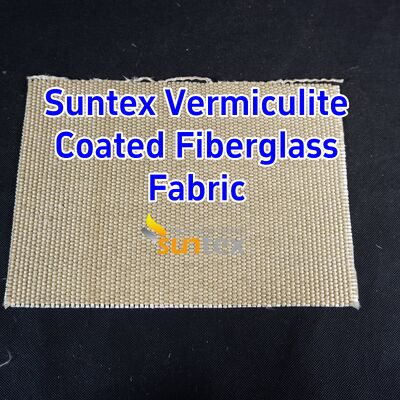 750℃ Temperature Resistance 1070gsm Heavy Weight Vermiculite Coated Fiberglass Fabric with Excellent Abrasion Resistance