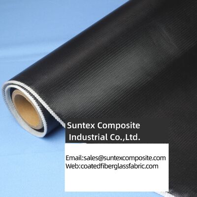 Double Sided Twill Woven High Temperature Resistant E-Glass Silicone Coated Fiberglass Fabric