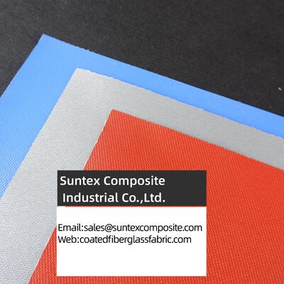 Hittebestendige E-glas brandwerende dubbelzijdig met siliconen gecoate glasvezeldoek voor industriële toepassingen