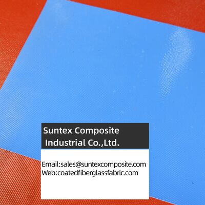 High Temperature Resistance Fireproof Silicone Coated Fiberglass Fabric with 4H Satin Weave