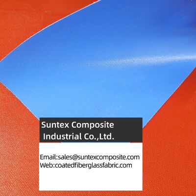 Warmtebestendige brandwerende dubbelzijdige siliconen beklede glasvezelstof industriële stof