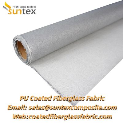 Fireproof High Temperature Resistant 460 g/sqm PU Coated Fiberglass Fabric for Welding Blankets