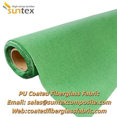 Fireproof PU Coated Fiberglass Fabric with 550℃ Temperature Resistance for Construction and Welding Applications