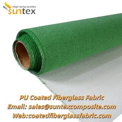 High Temperature Resistance Fireproof PU Vermiculite Coated Fiberglass Insulation Cloth