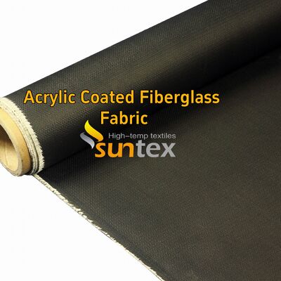 550°C Hittebestendig Rood Glasvezeldoek, 0,4 mm Acryl Gecoat Vlamvertragend Materiaal voor Lasgebruik