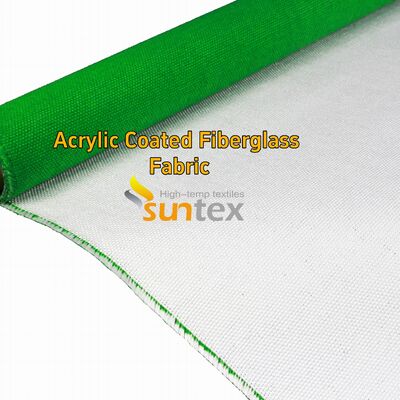 Rood 0,4 mm acryl bekleed glasvezelstof met 550 graden C-temperatuurweerstand voor lasdekens