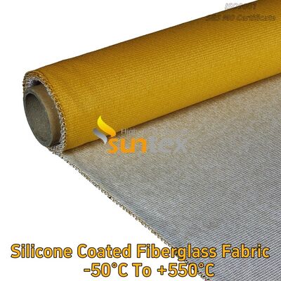Heat Resistant E-Glass Fireproof Wholesale Double/Side Silicone Coated Fiberglass Cloth Fabric