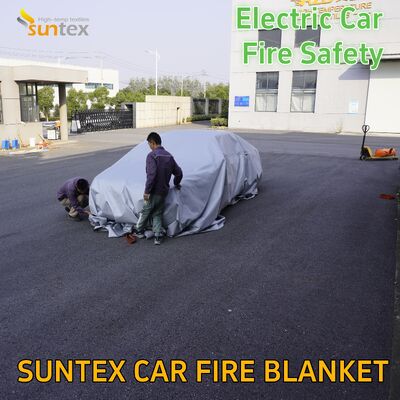 Fabrieksuitgang High Silica EV Car Fire Blanket 1700°C CE goedgekeurd