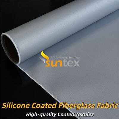 Fire Retardant Double Sided Silicone Coated Fiberglass Fabric for Heat Insulation Applications