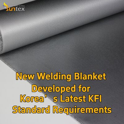 Suntex Nieuwe R&D Grijs Silicone Glasvezel Lasdekken Voldoen aan Korea KFI Standard
