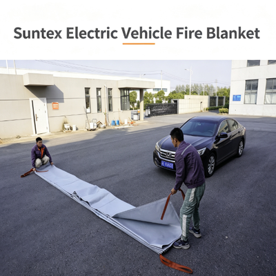 Suntex Electric Vehicle Fire Blanket Contain Lithium Battery Fires