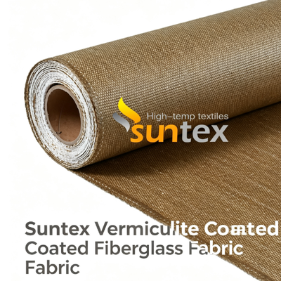 Vermiculiet Gecoate Glasvezeldoek | 1200 Graden Hoge Temperatuur & Slijtvastheid