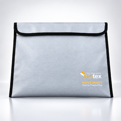 The Suntex fireproof and water-resistant document bag