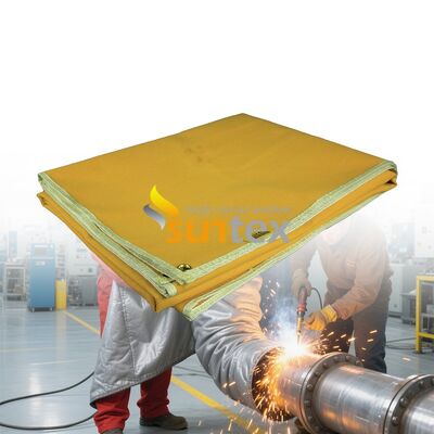 Fiberglass Welding Blanket, High Temperature Resistant Weld Spatter Protection Blanket