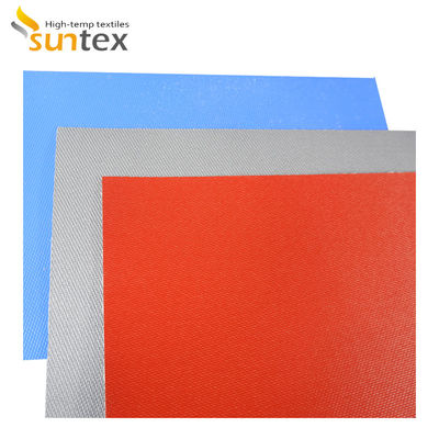 850g/m2 Fireproof High Temperature Resistant Silicone Coated Fiberglass Fabric High Silica Fiberglass Cloth